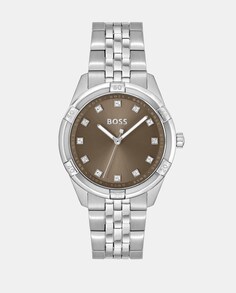 Рея1502699 стальные женские часы Boss, серебро