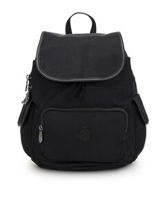 Kipling City Pack S черный женский рюкзак из нейлона с внешними карманами Kipling, черный