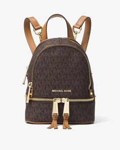 Michael Michael Kors Rhea мини женский рюкзак с коричневым логотипом Michael Michael Kors, мультиколор