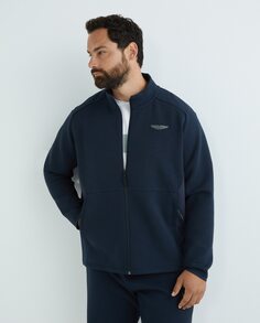 Мужская комбинированная куртка на молнии больших размеров Hackett, темно-синий