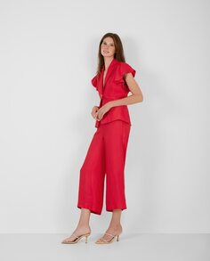 Женские брюки палаццо с боковыми швами Trucco, розовый