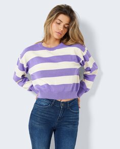 Женский свитер с круглым вырезом Noisy May, фиолетовый