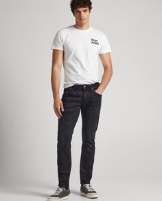 Черные мужские джинсы Regular Cash Pepe Jeans, черный