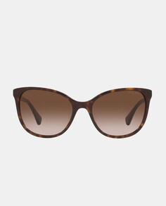 Женские солнцезащитные очки «кошачий глаз» из ацетата, гавана Lauren Ralph Lauren, коричневый