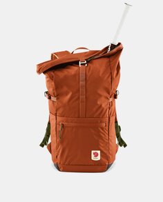 Красный рюкзак High Coast Foldsack 24 из переработанного нейлона с клапаном Fjällräven, красный Fjallraven