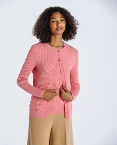 Женская куртка с длинными рукавами и круглым вырезом Naulover, розовый
