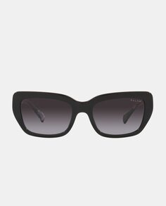 Черные женские солнцезащитные очки прямоугольной формы из ацетата Ralph by Ralph Lauren, черный