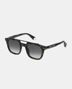 Мужские солнцезащитные очки в черной камуфляжной оправе Philipp Plein, черный