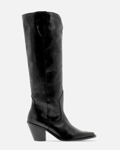 Женские черные кожаные ботинки Blogger, черный