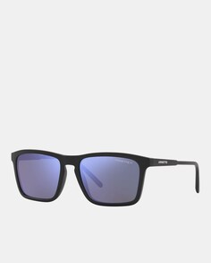 Черные прямоугольные солнцезащитные очки с поляризационными линзами Arnette, черный