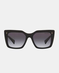 Солнцезащитные очки в черной квадратной оправе Miu Miu, черный