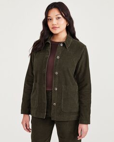 Вельветовая женская куртка Dockers, темно-зеленый