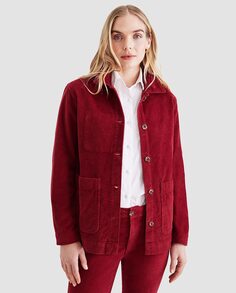 Вельветовая женская куртка Dockers, красный