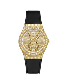 Женские силиконовые часы Princess GW0439L2 с черным ремешком Guess, черный