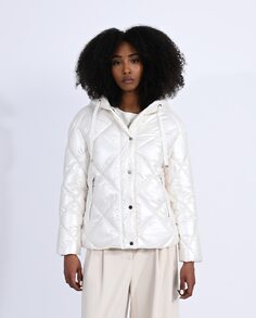 Женская стеганая куртка с капюшоном Molly Bracken, белый