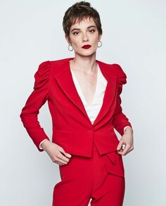 Женская укороченная куртка с карманами &amp; Me Unlimited, красный