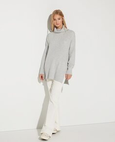 Женский свитер с высоким воротником Easy Wear, серый