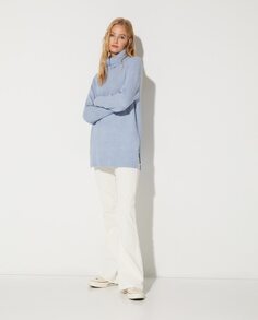 Женский свитер с высоким воротником Easy Wear, светло-синий