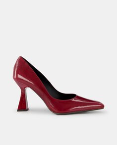 Женские туфли Steli из лакированной кожи с острым носком и каблуком геометрической формы Lodi, бордо