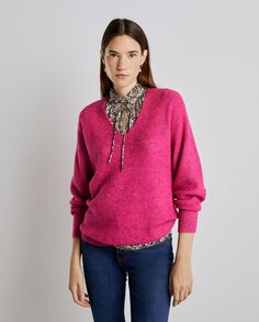Женский свитер английской вязки Easy Wear, фуксия