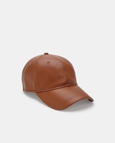 Однотонная кепка светло-коричневого цвета с соответствующей строчкой Tintoretto, светло-коричневый