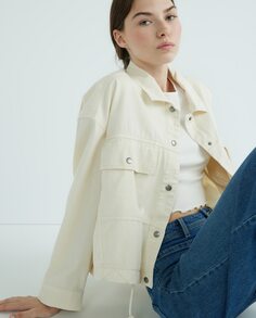 Женская короткая хлопковая куртка карго Esprit