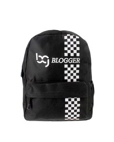 Черный рюкзак унисекс с контрастным логотипом Blogger, черный