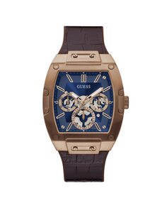 Мужские часы Phoenix GW0202G2 из силикона и коричневого ремешка Guess, коричневый