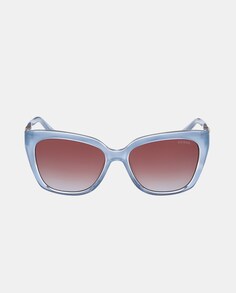 Синие квадратные женские солнцезащитные очки из ацетата Guess, синий