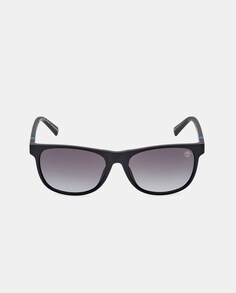 Черные мужские солнцезащитные очки прямоугольной формы Timberland, черный