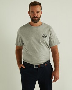 Мужская серая футболка с короткими рукавами больших размеров Dockers, серый
