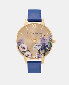 Secret Garden OB16FS108 темно-синие кожаные женские часы Olivia Burton, темно-синий