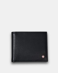 Мужской кошелек Swissbags черный кожаный с двойным бумажником Swissbags, черный