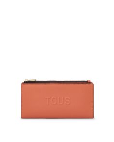 Большой женский кошелек La Rue New оранжевого цвета Tous, оранжевый
