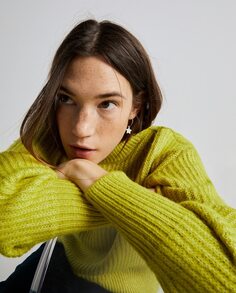 Женский свитер с круглым вырезом Easy Wear, зеленый