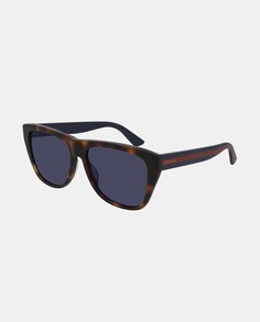 Квадратные солнцезащитные очки из ацетата гаваны Gucci, коричневый
