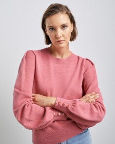 Женский свитер с круглым вырезом Easy Wear, розовый
