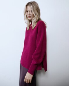 Вязаный свитер Perkins Sfera, пурпурный (Sfera)