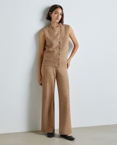 Женские трикотажные брюки багилья Easy Wear, коричневый