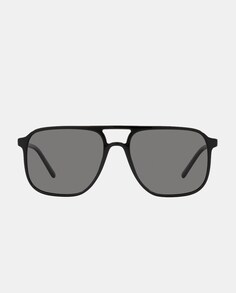 Мужские черные солнцезащитные очки-авиаторы из ацетата с поляризованными линзами Dolce &amp; Gabbana, черный