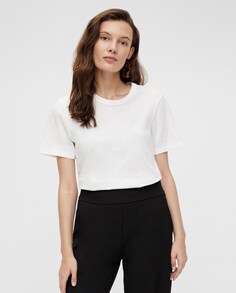 Женская футболка с коротким рукавом из 100% натурального хлопка Yas, белый Y.A.S