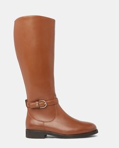 Женские высокие кожаные ботинки Tommy Hilfiger, коричневый