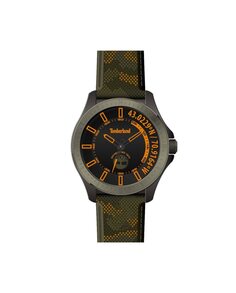 Мужские часы Popham TDWGM2101401 из силикона и зеленого ремешка Timberland, зеленый