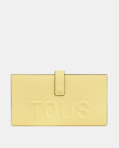 Большой желтый кошелек La Rue с деталью Tous Tous, желтый
