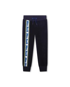 Спортивные штаны для мальчика синего цвета с фантазией Marc Jacobs, темно-синий