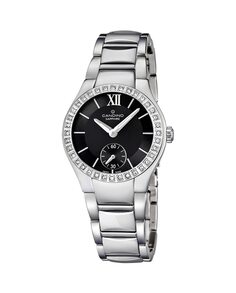 C4537/2 Lady Petite женские часы из стали и черного циферблата Candino, серебро