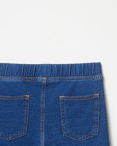 Махровые джинсовые леггинсы Sfera, синий (Sfera)