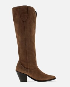 Коричневые кожаные женские ботинки Blogger, коричневый