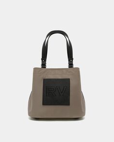 Трансформируемая сумка с логотипом и застежкой-молнией Roberto Verino, коричневый