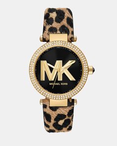 MK4723 Женские часы из замши с принтом Michael Kors